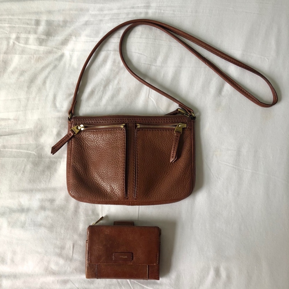 Fossil Crossbody Bag + Wallet